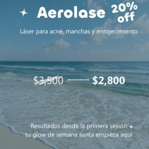 Aerolasé – Tratamiento para acné, manchas y enrojecimiento – 20% OFF