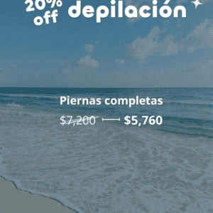 Depilación Láser Piernas Completas (8 sesiones) – 20% OFF